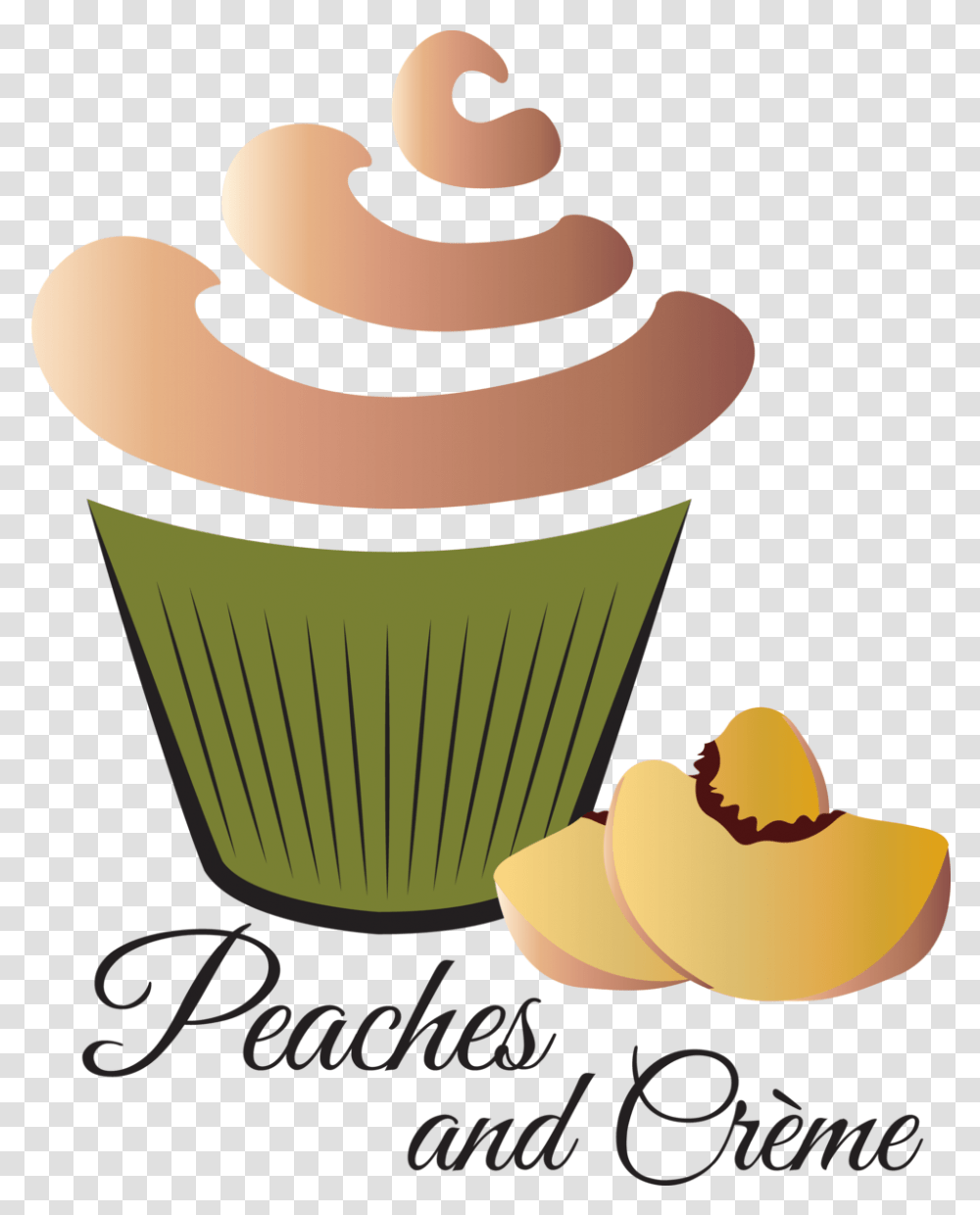 Peaches And Crme Bakery, Cupcake, Cream, Dessert, Food Transparent Png