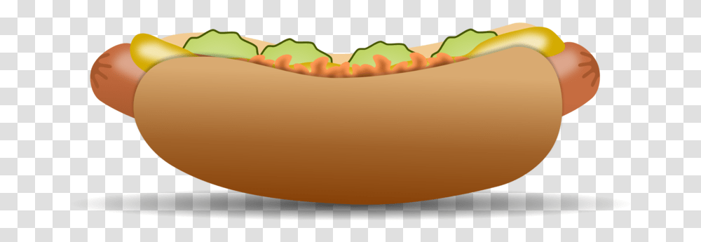 Peachfoodfruit Clipart Hot Dog Transparent Png