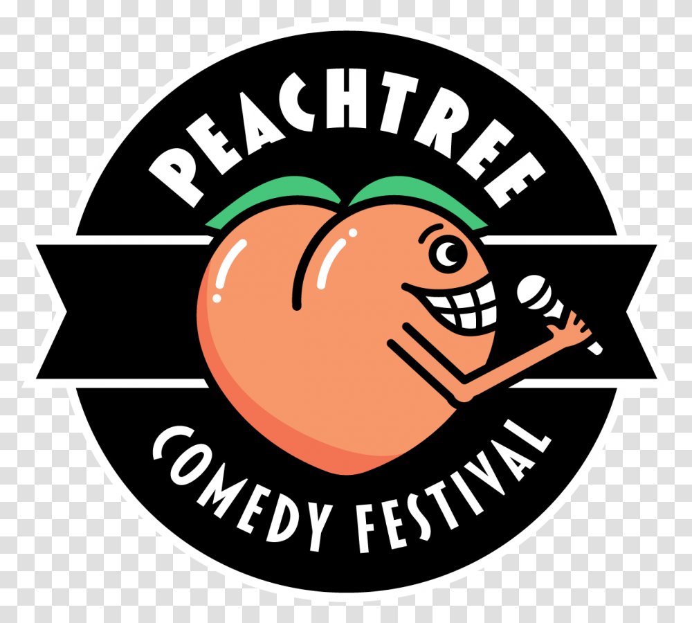 Peachtree Comedy Festival, Label, Sticker, Logo Transparent Png
