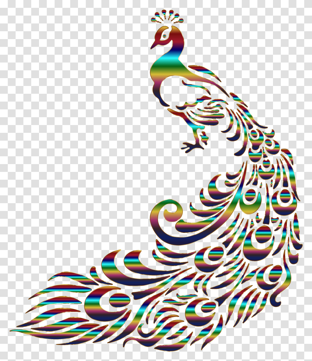 Peacock 6 No Background White House Peacock Line Art, Bird, Animal Transparent Png