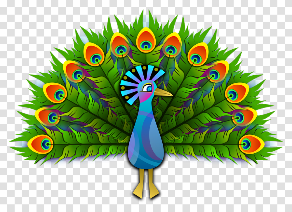Peacock, Animals, Ornament, Pattern, Bird Transparent Png