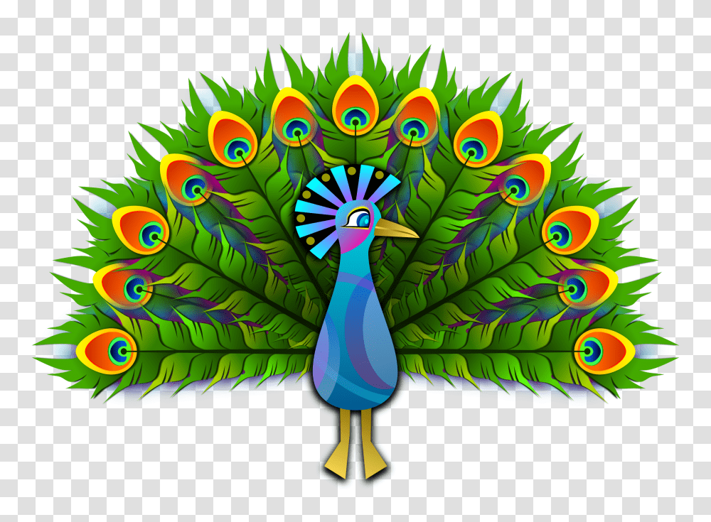 Peacock, Animals, Ornament, Pattern, Fractal Transparent Png