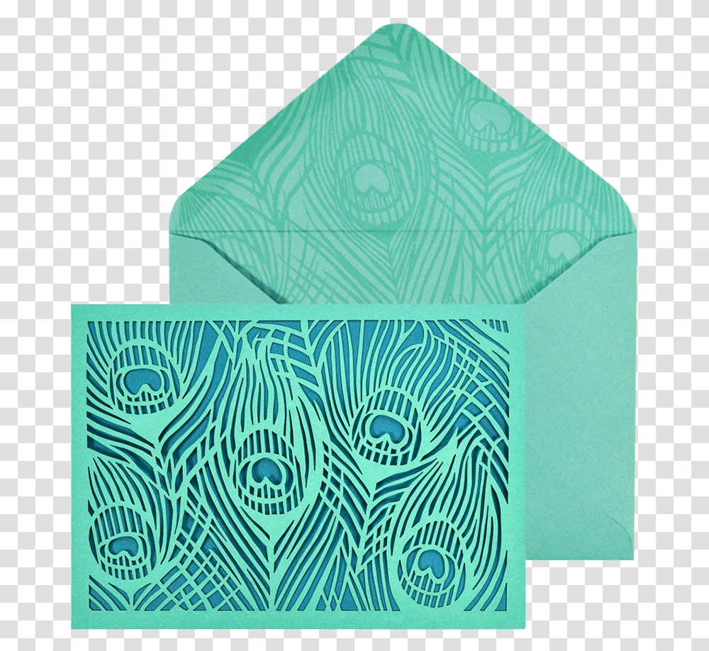 Peacock Cards, Envelope, Rug, Paper Transparent Png