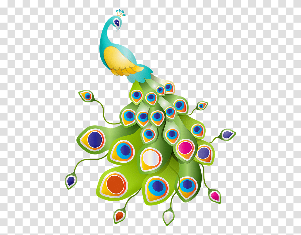 Peacock Colorful Feathers Bird Plumage Nature, Tree, Plant Transparent Png