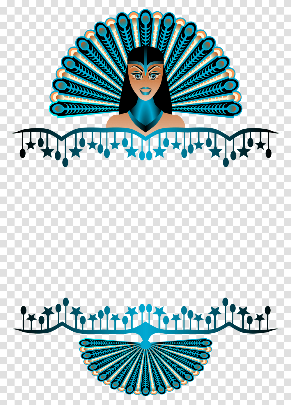Peacock Feather Border Clipart Peacock Vector A, Poster, Advertisement, Logo Transparent Png