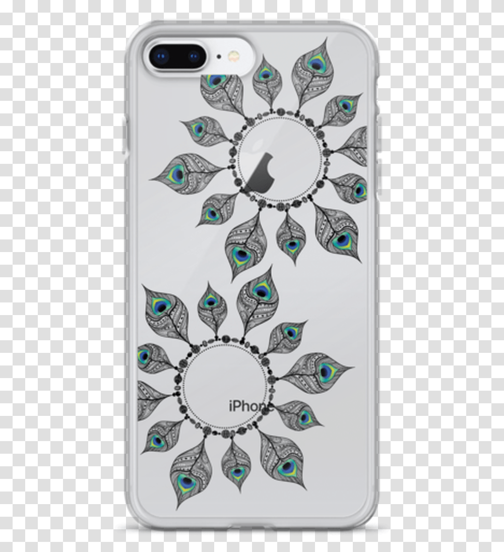 Peacock Feather Circles Iphone Case Mobile Phone Case, Accessories, Accessory, Electronics, Jewelry Transparent Png