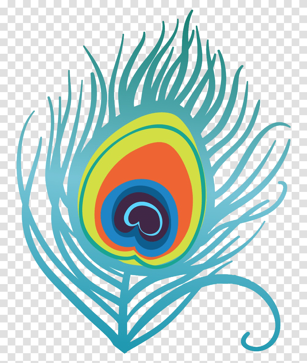 Peacock Feather Clipart, Animal, Sea Life, Spiral, Invertebrate Transparent Png