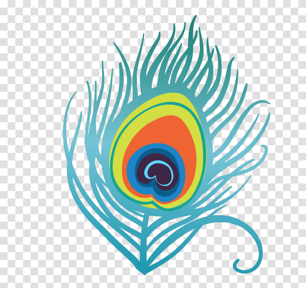 Peacock Feather Gyan Mitra, Animal, Spiral Transparent Png