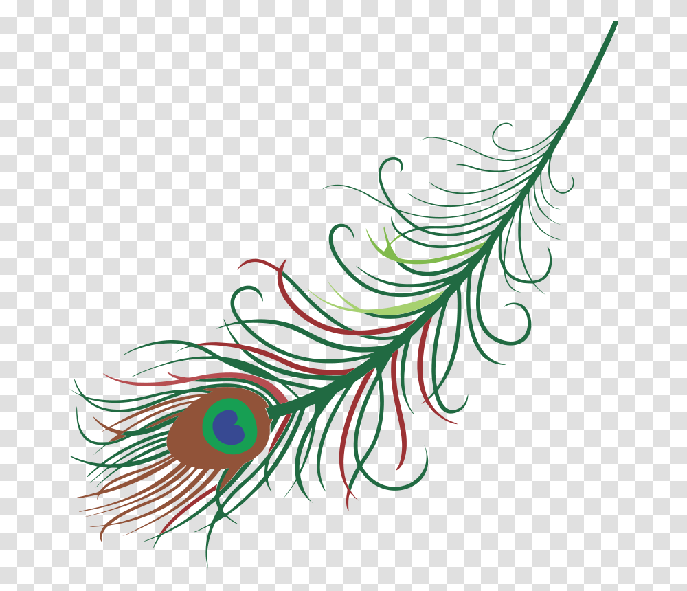 Peacock Feather Tattoo Clipart Download Illustration, Ornament, Pattern, Fractal Transparent Png