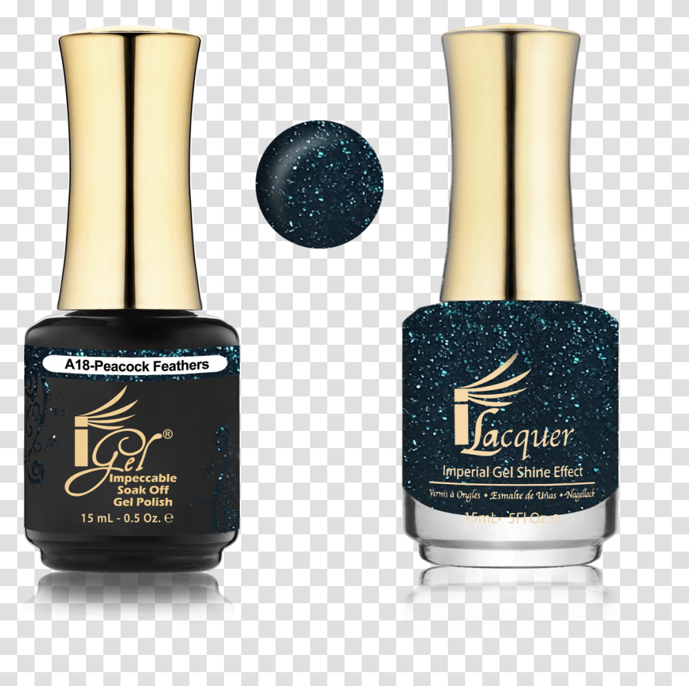 Peacock Feathers Igel A4 Nail Polish, Cosmetics, Bottle, Lipstick, Perfume Transparent Png