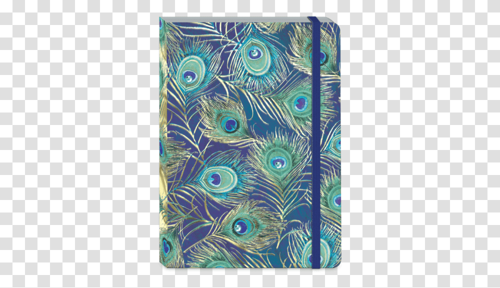 Peacock Feathers Soft Cover Journal Mobile Phone, Art, Bird, Pattern, Quilt Transparent Png