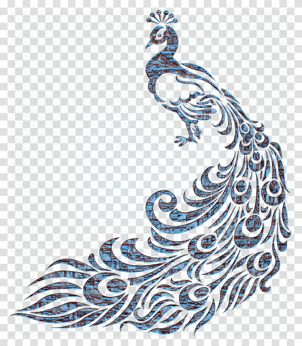 Peacock Graphic, Painting, Animal, Bird Transparent Png