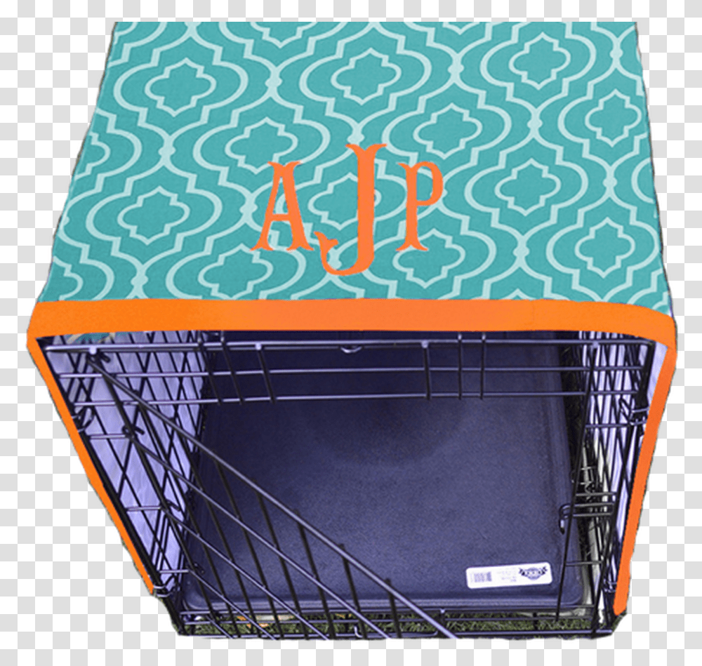 Peacock Quatrefoil Monogram Dog Crate Cover Paper, Scoreboard, Shopping Cart Transparent Png