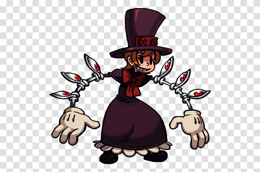 Peacock Skullgirls Download Peacock Skullgirls Idle, Performer, Person, Hat, Magician Transparent Png