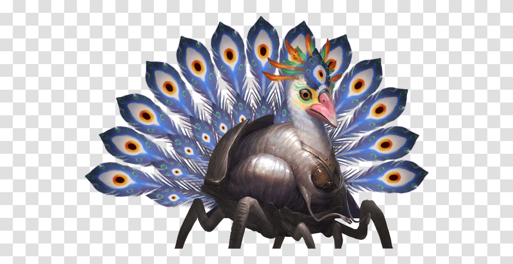 Peacock With Plastic Spoons, Bird, Animal, Ornament, Pattern Transparent Png