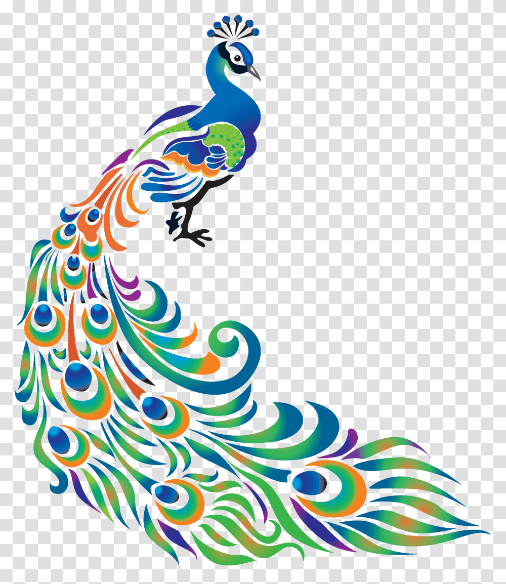 Peafowl Art Clip Transprent Peacock Drawing, Bird, Animal Transparent Png