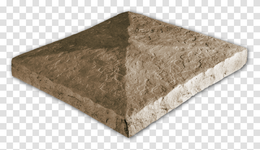 Peaked Column Cap Taupe 28x28x3 Wood, Architecture, Building, Rock, Mineral Transparent Png