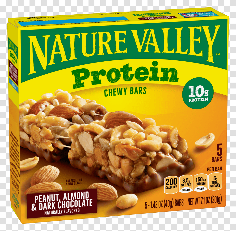 Peanut Almond Amp Dark Chocolate Nature Valley Protein Bars Transparent Png