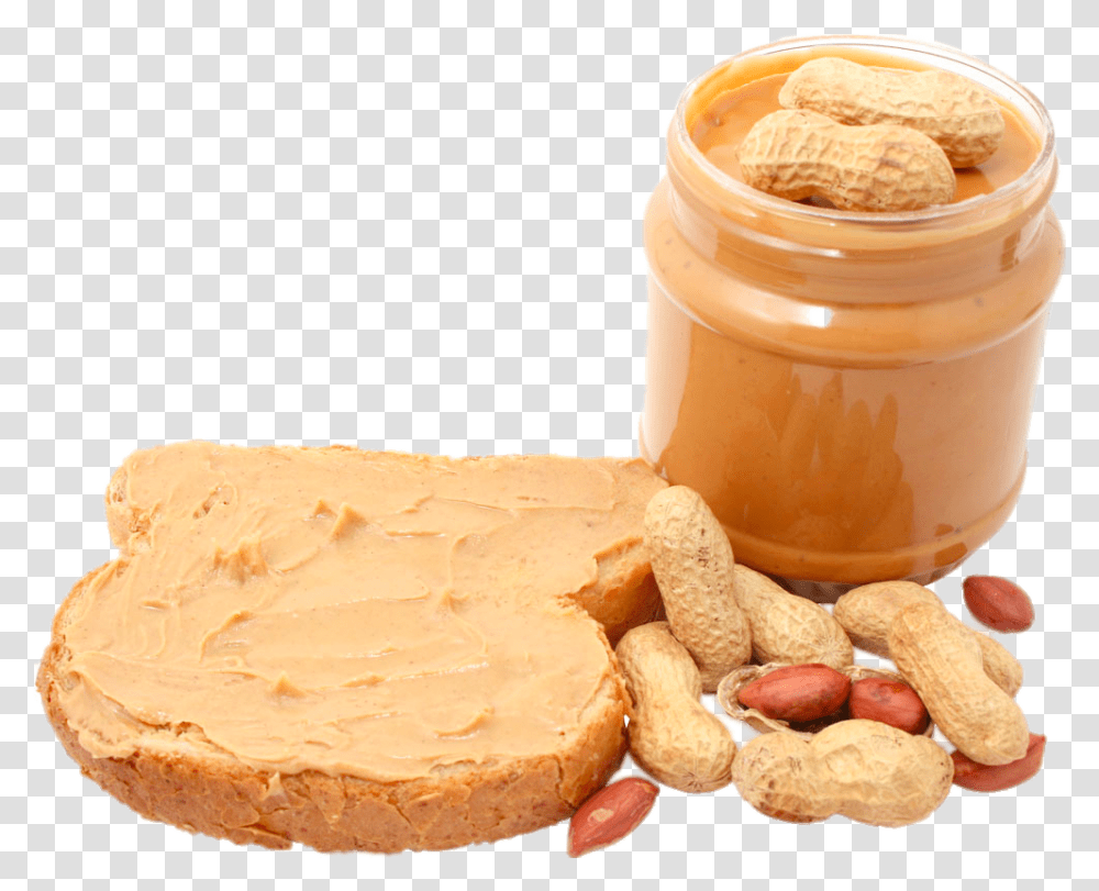 Peanut Butter And Jelly Peanut Butter On Bread, Food, Plant, Vegetable, Jar Transparent Png