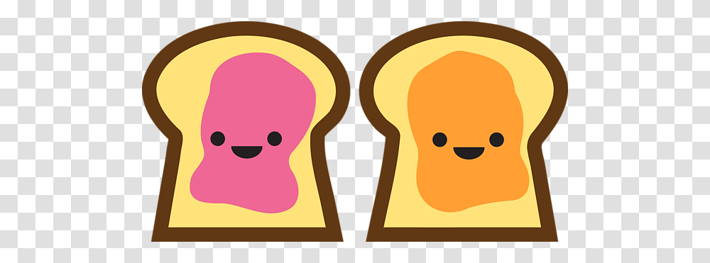 Peanut Butter And Jelly Toast Friends Greeting Card For Sale, Bread, Food, Pac Man, French Toast Transparent Png