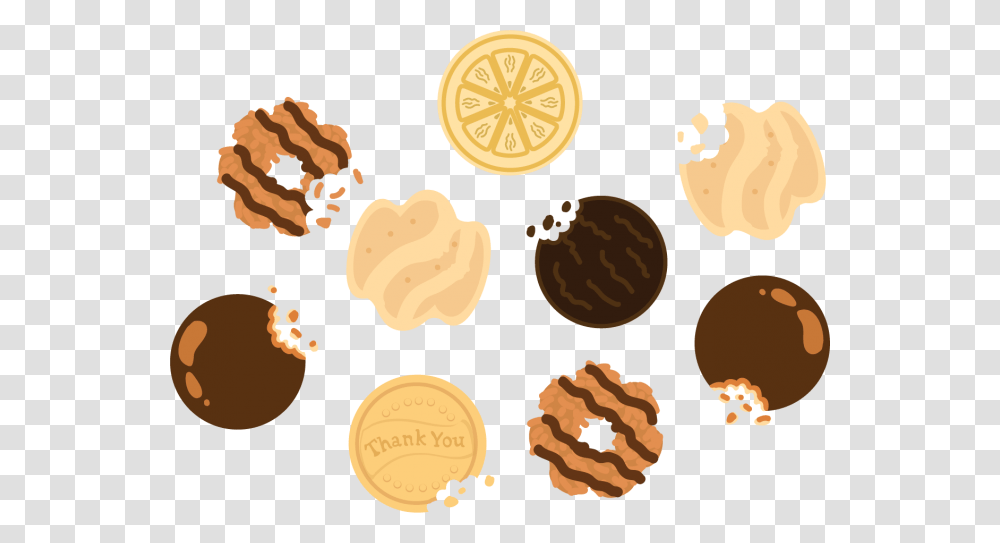 Peanut Butter Cookie Thin Mints Cookies Clip Art, Sweets, Food, Wax Seal, Gold Transparent Png