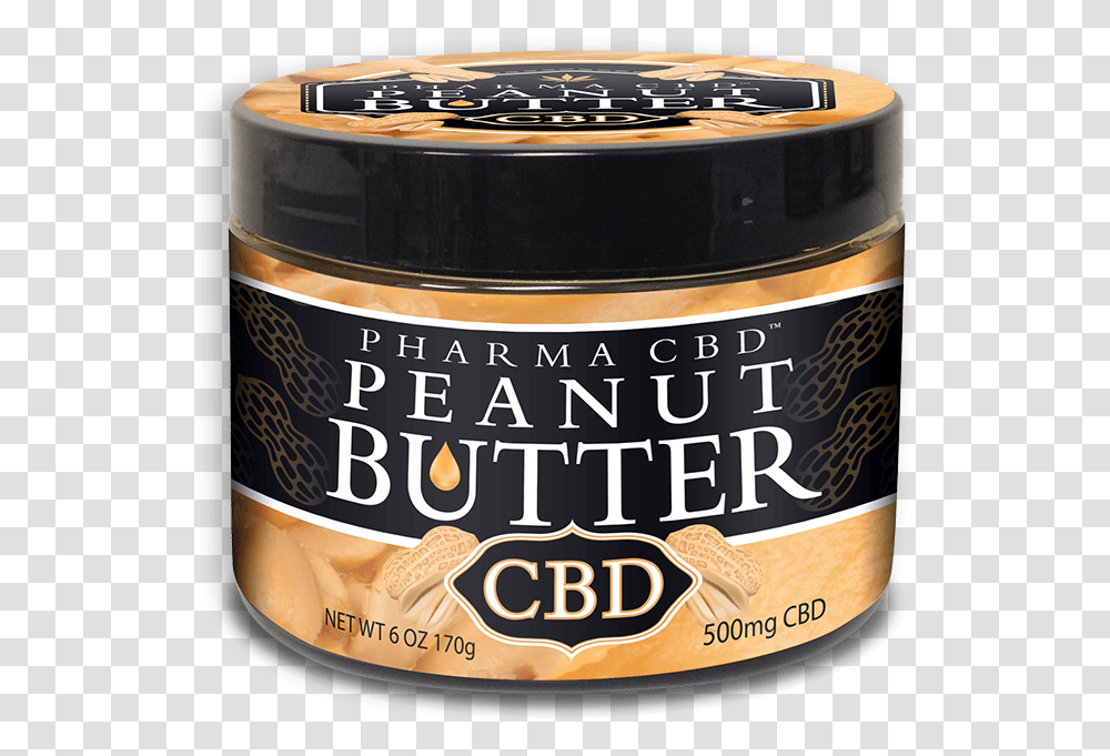 Peanut Butter Natural Oil Edibles Cbd Peanut Butter, Label, Text, Beer, Alcohol Transparent Png