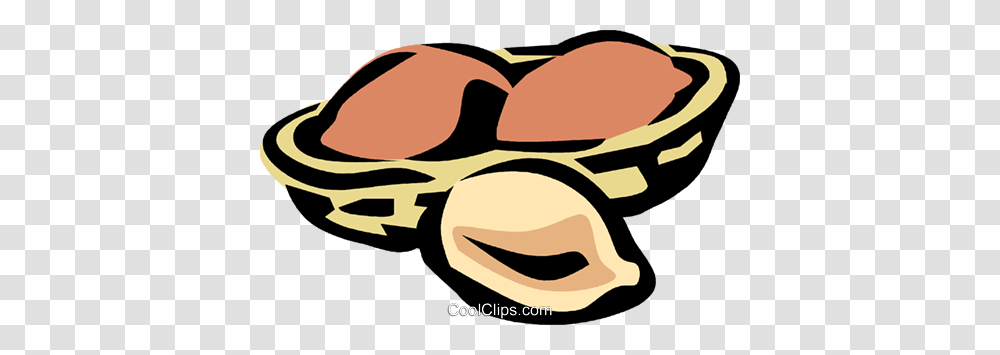 Peanut In Half Shell Royalty Free Vector Clip Art Illustration, Rock, Sunglasses, Food Transparent Png