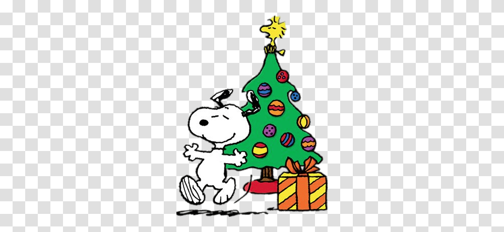 Peanuts Christmas Tree Image Snoopy Christmas Clip Art, Plant, Ornament, Poster, Advertisement Transparent Png