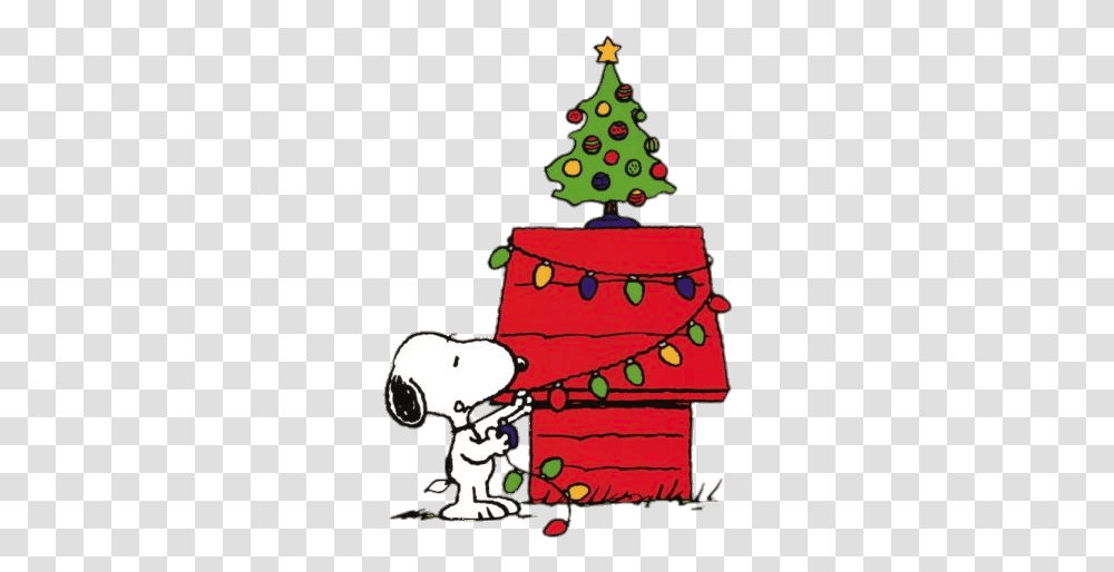 Peanuts Snoopy Decorating House Snoopy Red Baron Christmas, Tree, Plant, Furniture, Birthday Cake Transparent Png