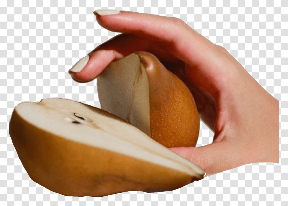 Pear And A Hand Tags Brown Pngs Moodboard, Plant, Person, Human, Hot Dog Transparent Png
