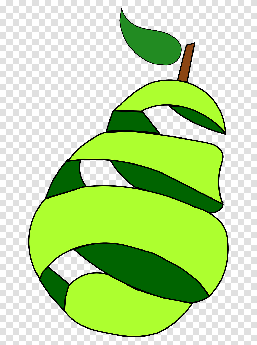 Pear, Green, Recycling Symbol Transparent Png