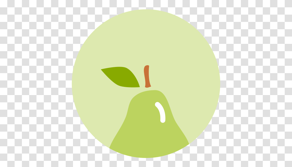 Pear Icon Minimal Fruit Iconset Alex T Circle, Tennis Ball, Plant, Green, Grain Transparent Png