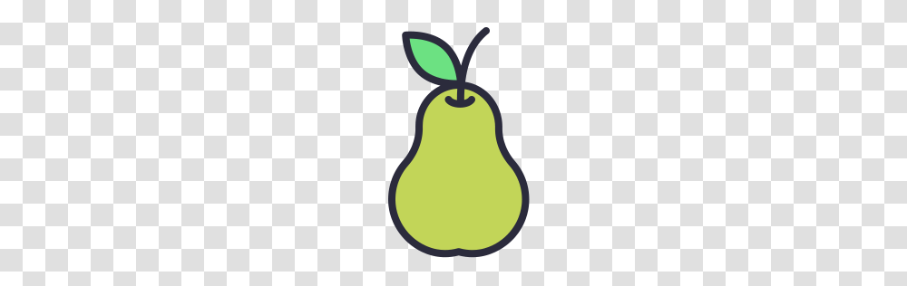 Pear Icon Outline Filled, Plant, Fruit, Food Transparent Png