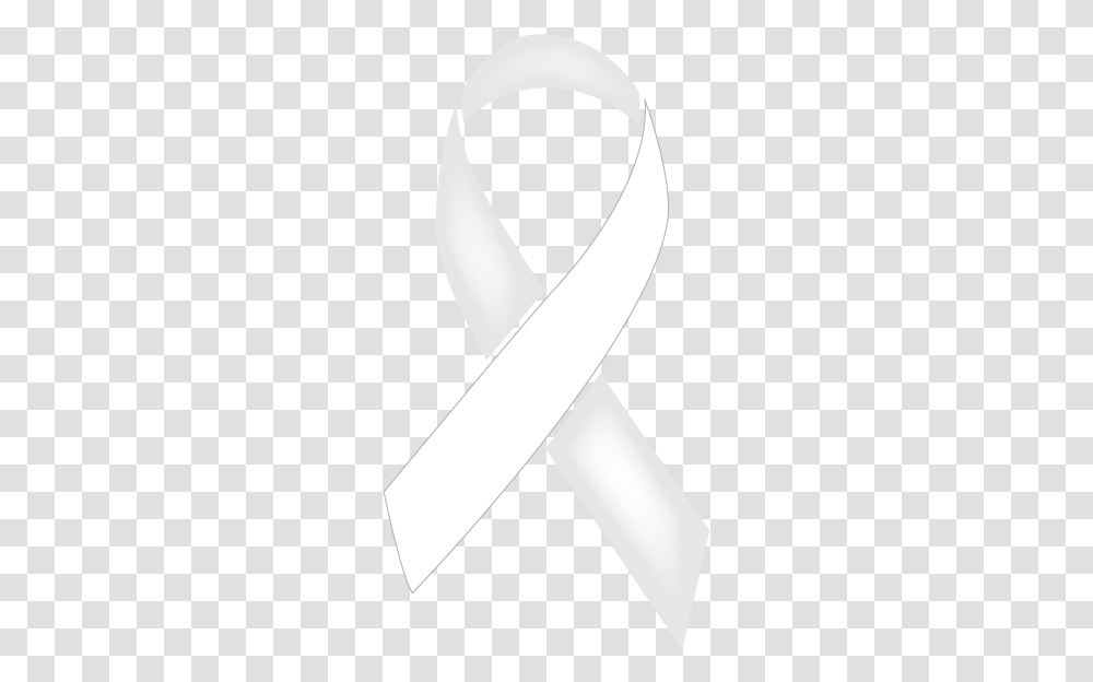 Pearl And White Colored Lung Cancer Ribbon White Cancer Ribbon, Candle, Accessories, Accessory, Weapon Transparent Png