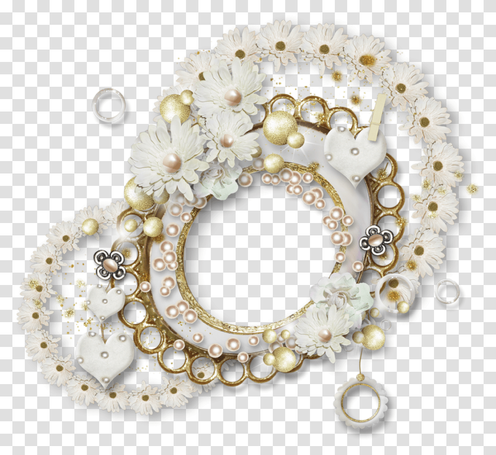 Pearl Circle Clipart Pearl Frame, Accessories, Accessory, Jewelry, Chandelier Transparent Png