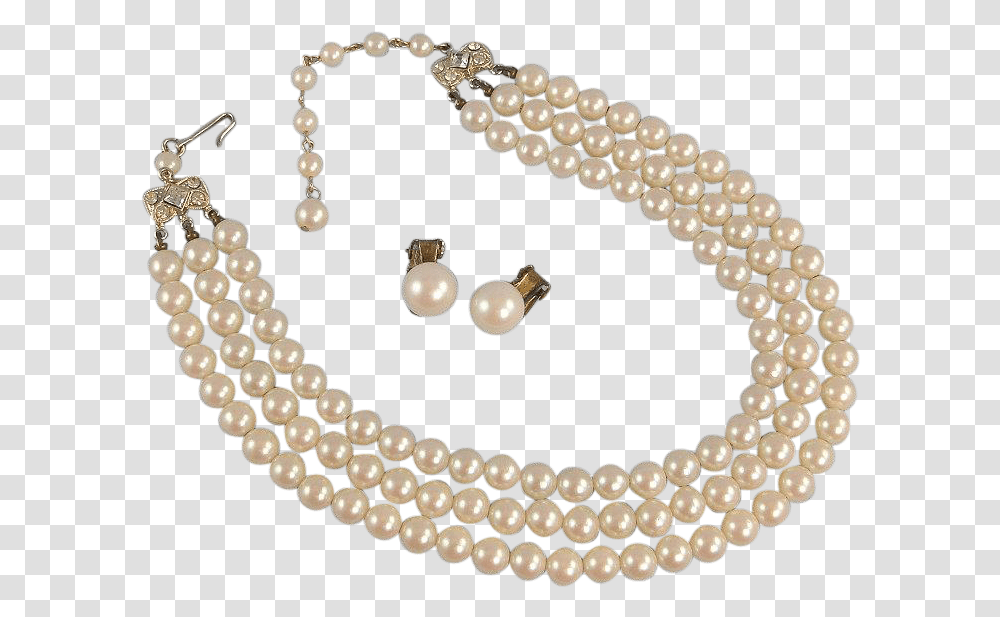 Pearl Clipart Three Strand Pearl Necklace, Accessories, Accessory, Jewelry, Bracelet Transparent Png