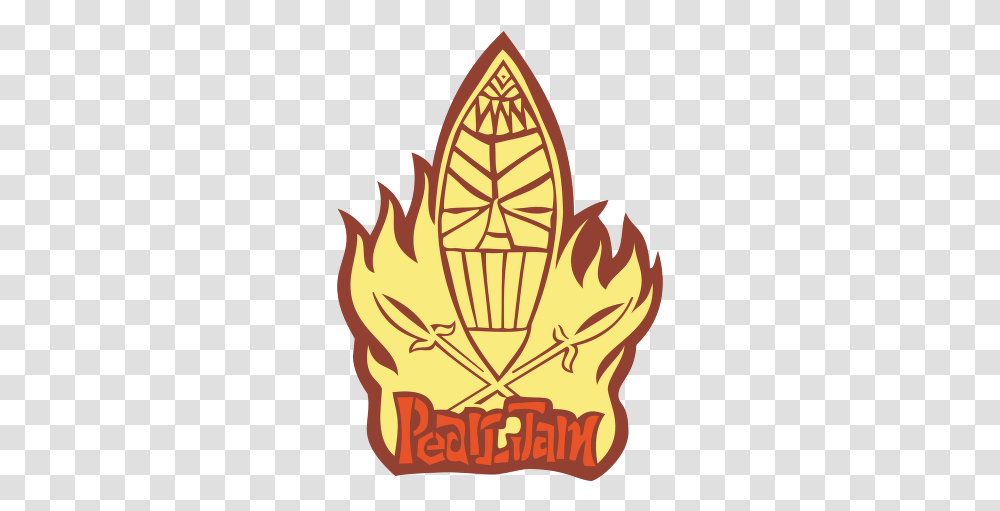 Pearl Jam Tiki God Logo Pearl Jam, Fire, Flame, Symbol, Poster Transparent Png