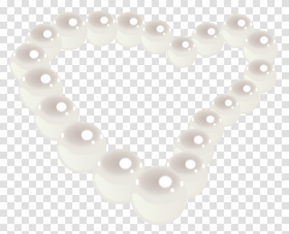Pearl Necklace Heart Jewel Free Vector Graphic On Pixabay Pearl Clip Art, Accessories, Accessory, Jewelry Transparent Png