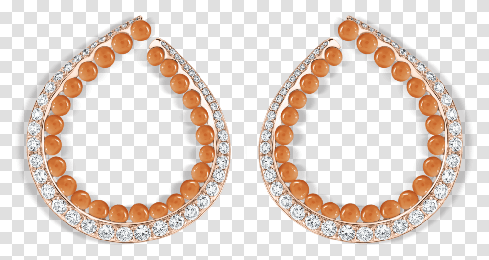 Pearl Rose Hoop Earrings Rose Gold Pr 09 001 Earrings, Accessories, Accessory, Jewelry, Necklace Transparent Png