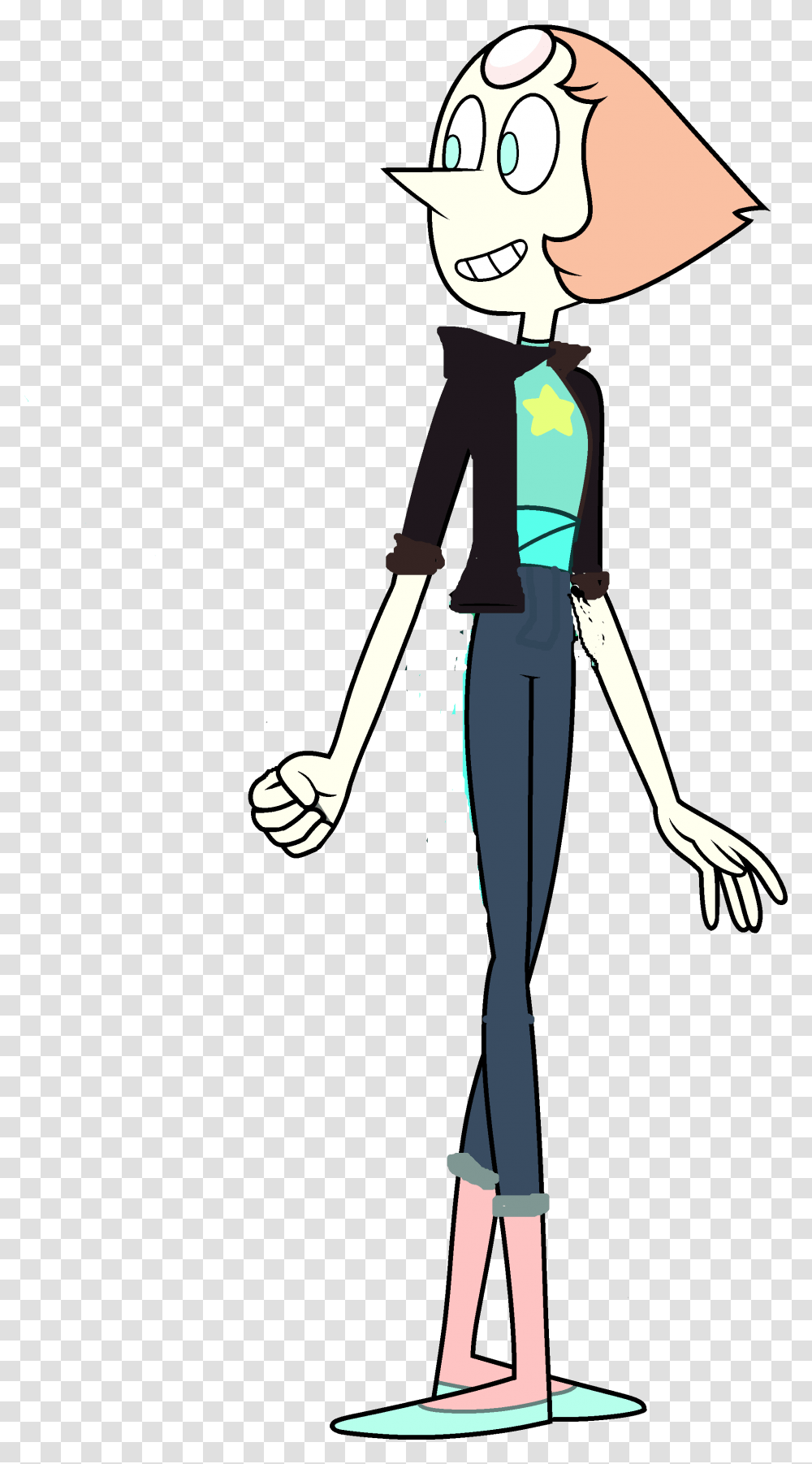 Pearl With Jacket And Jeans Pearl Steven Universe Character, Person, Performer, People, Hand Transparent Png