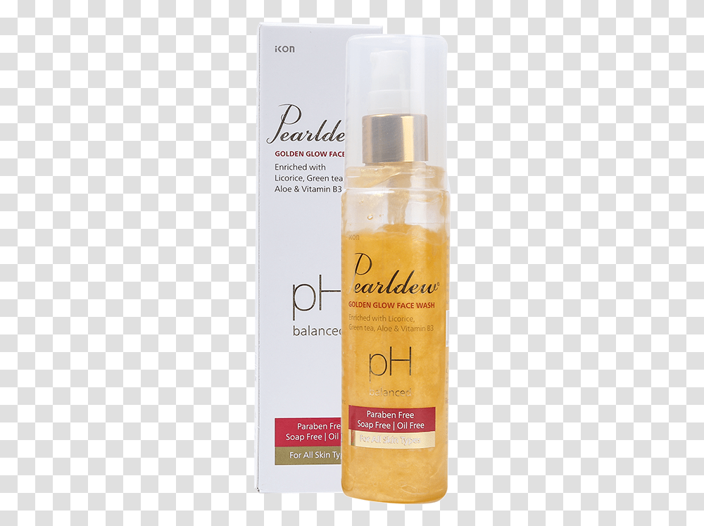 Pearldew Golden Glow Face Wash Cosmetics, Beer, Alcohol, Beverage, Drink Transparent Png