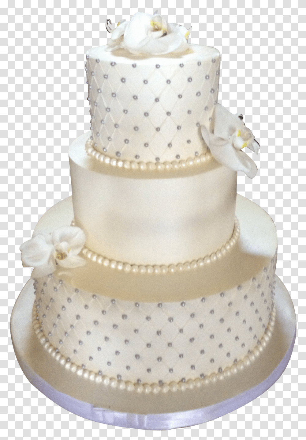 Pearls On Wedding Cake, Dessert, Food, Apparel Transparent Png