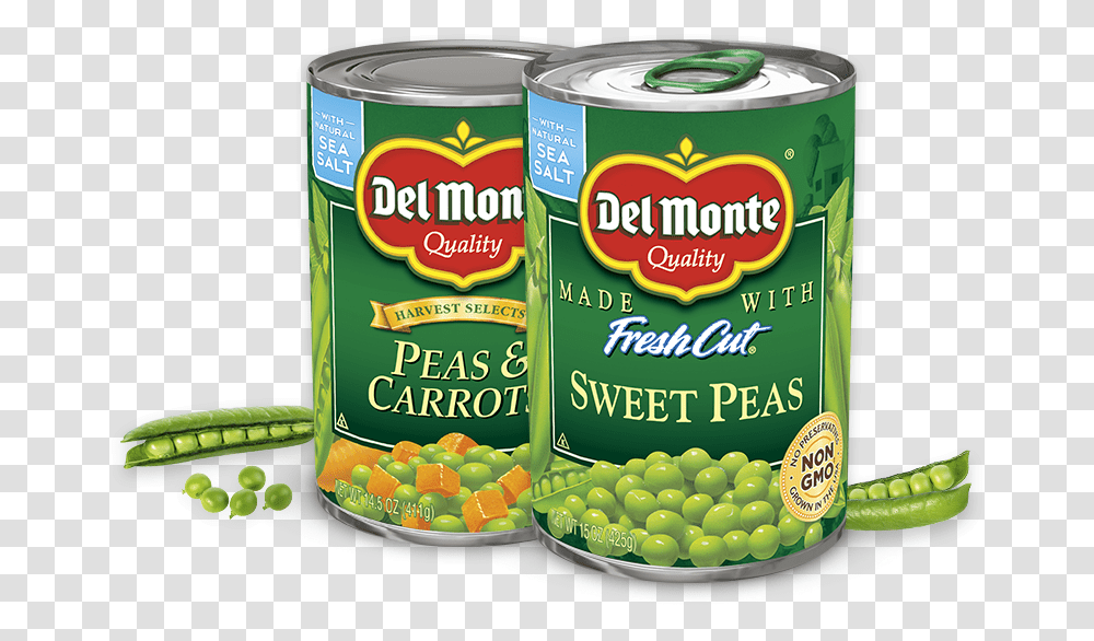 Peas Del Monte Sweet Peas, Canned Goods, Aluminium, Food, Tin Transparent Png