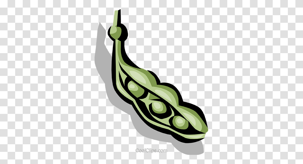 Peas In A Pod Royalty Free Vector Clip Art Illustration, Plant, Vegetable, Food, Bean Transparent Png