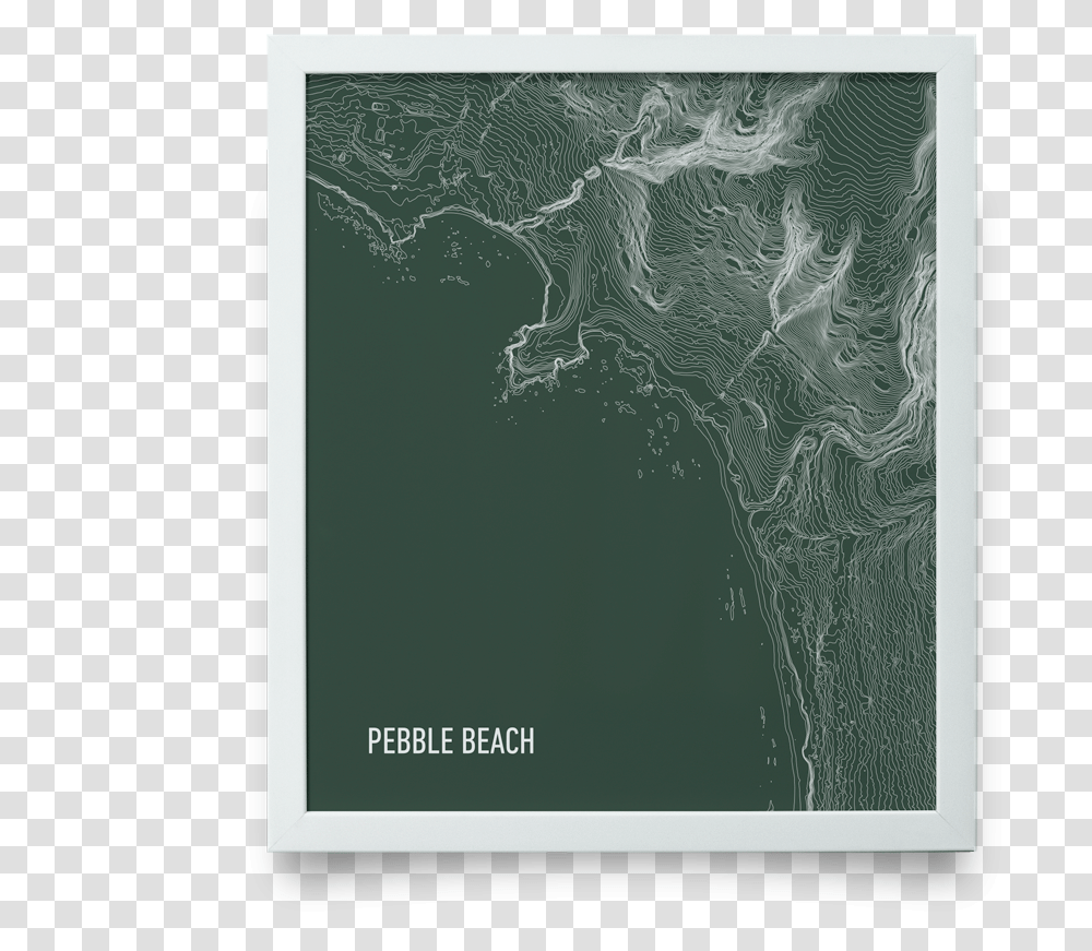 Pebble Beach Topo Green Gicle PrintData Image Visual Arts, Nature, Outdoors, Plot, Diagram Transparent Png