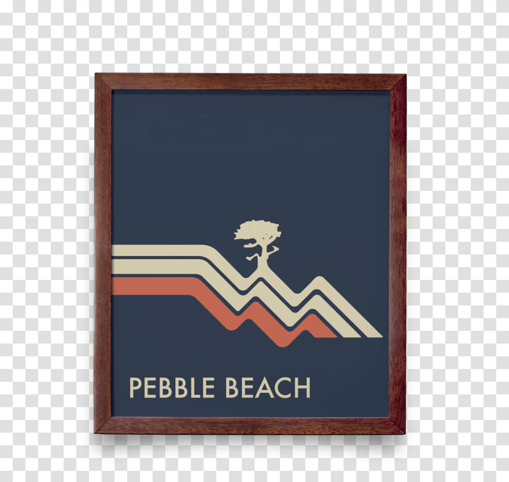 Pebble Beach Waves Navy Gicle PrintData Image, Poster, Advertisement, Logo Transparent Png