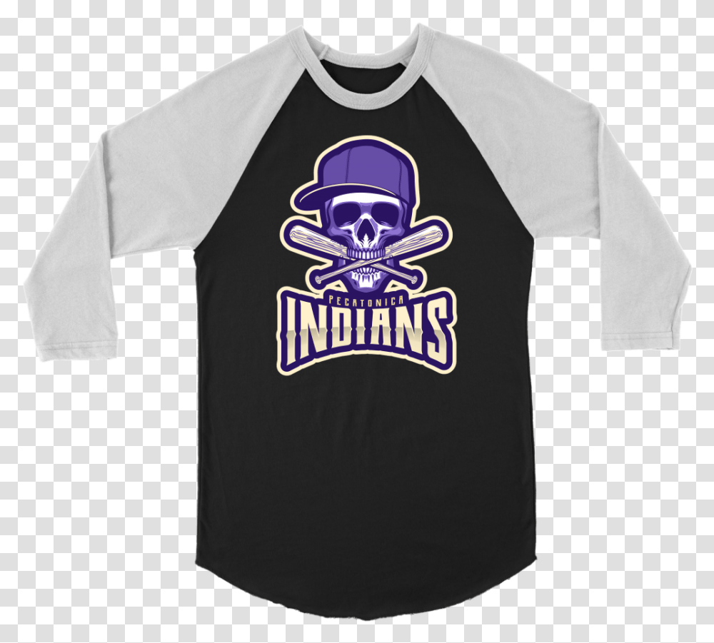Pecatonica Indians Baseball Skull Design Jesus Vs T Shirt, Clothing, Apparel, Sleeve, Long Sleeve Transparent Png