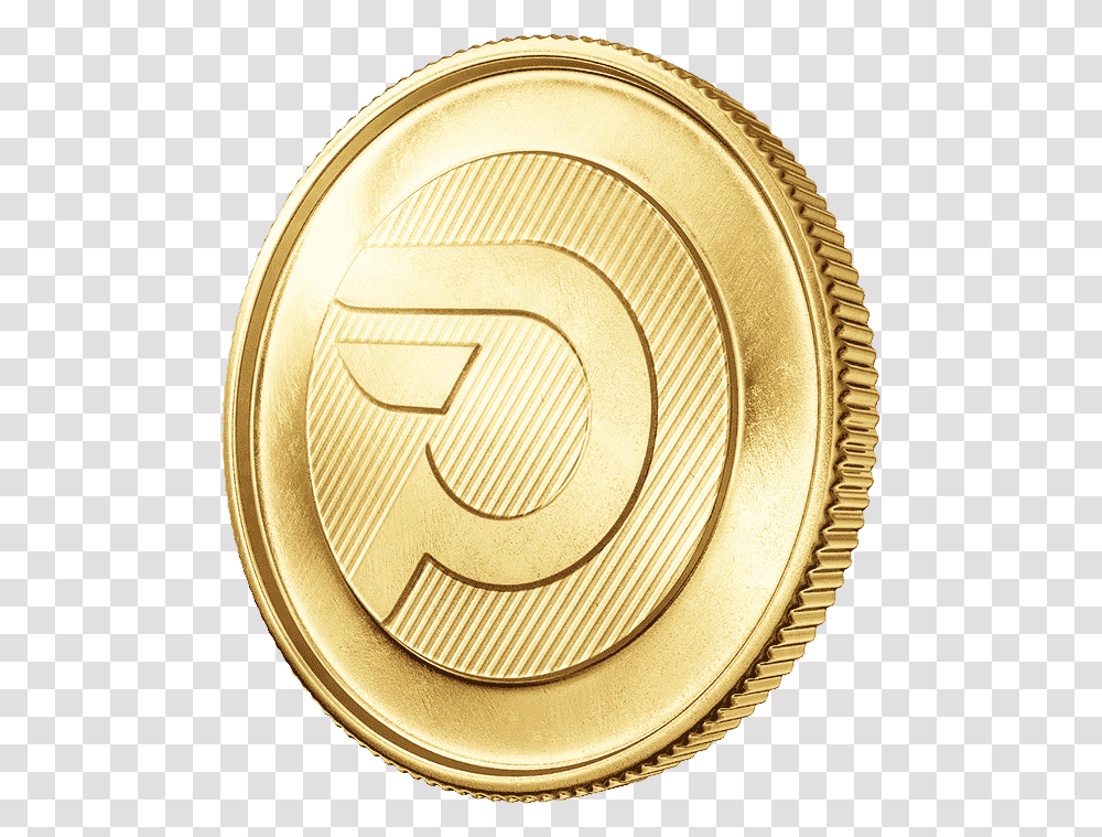 Pecunio Safe And Easy Blockchain Investments Gold Coin Perspective, Gold Medal, Trophy, Money Transparent Png