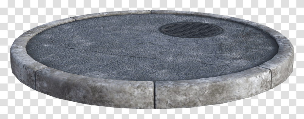 Pedestal Concrete Round Circle, Rug, Drain, Sewer, Hole Transparent Png