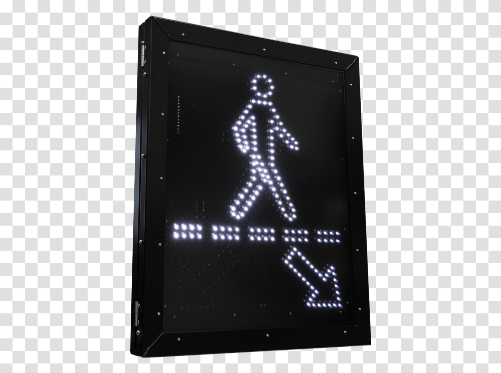 Pedestrian Crossing Led Blank Out Sign Pedestrian, Electronics, Phone, Mobile Phone, Cell Phone Transparent Png